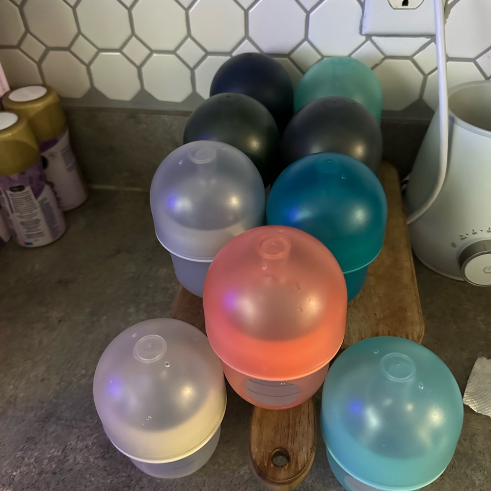 Pack of 9 Boon Nursh baby bottles 4.0z LIKE NEW!!